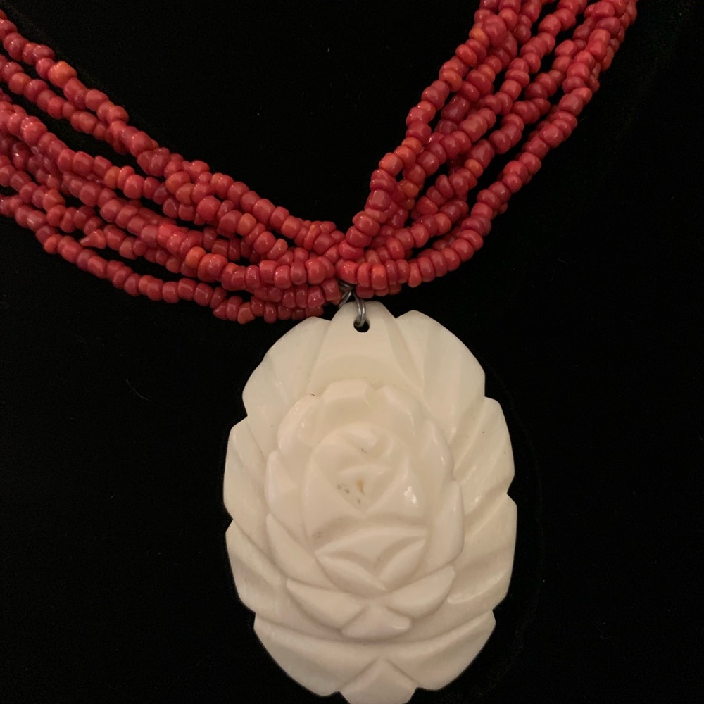 Vintage NEW Catherine Stein Coral Necklace - Picture 11 of 14